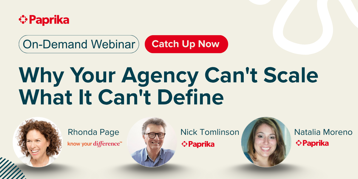 Why Your Agency Can't Scale What It Can't Define