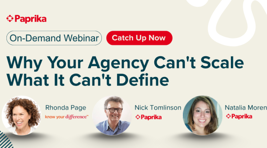 Why Your Agency Can't Scale What It Can't Define